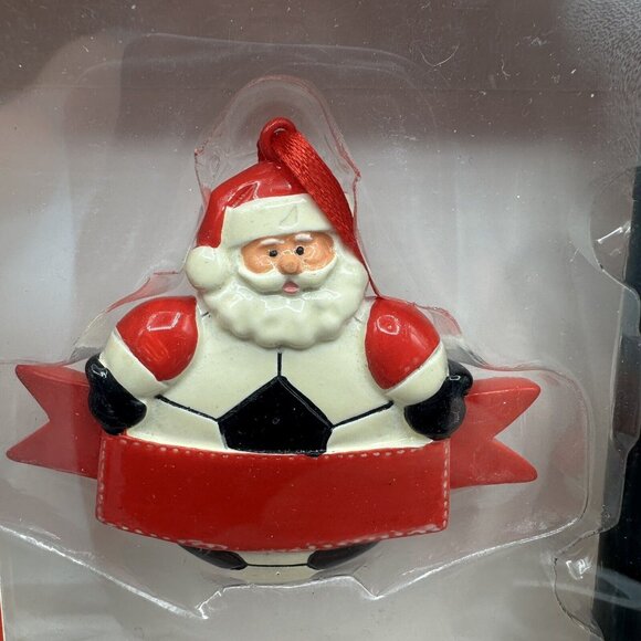 Hockey Santa Sports Christmas Ornament Customizable With Marker ChalkTalk NHL - Picture 2 of 4